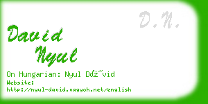 david nyul business card